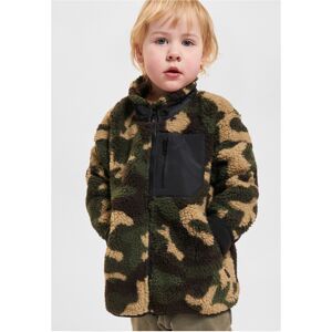 Urban Classics Sherpa Woodcamo Jacket For Boys Čierna 158-164 Urban Classics Sherpa Woodcamo Jacket For Boys Čierna 158-164