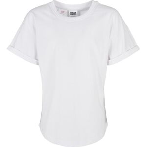 Urban Classics Long Shaped Turnup Tee T-Shirt For Boys - White Biela 7-8 Y Urban Classics Long Shaped Turnup Tee T-Shirt For Boys - White Biela 7-8 Y