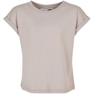 Urban Classics Girls' Organic T-Shirt With Extended Shoulder In Warm Gray Šedá 9-10 Y Urban Classics Girls' Organic T-Shirt With Extended Shoulder In Warm Gray Šedá 9-10 Y