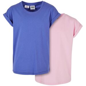 Urban Classics Girls' Organic T-Shirt With Extended Shoulder 2-Pack Purpleday/girlypink Modrá 5-6 Y Urban Classics Girls' Organic T-Shirt With Extended Shoulder 2-Pack Purpleday/girlypink Modrá 5-6 Y