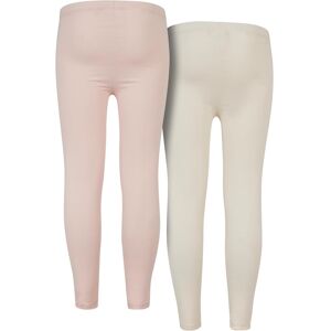 Urban Classics Girls' Jersey Leggings 2-Pack Pink/white Sand Krémová 158-164 Urban Classics Girls' Jersey Leggings 2-Pack Pink/white Sand Krémová 158-164