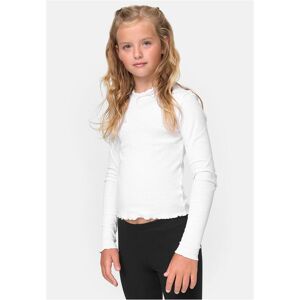 Urban Classics Girls' Long Sleeved Short Rib White Biela 146-152 Urban Classics Girls' Long Sleeved Short Rib White Biela 146-152