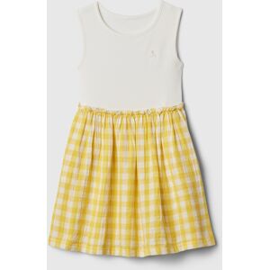 Bielo-Žlté Dievčenské Kockované Šaty Gap 2yrs Bielo-Žlté Dievčenské Kockované Šaty Gap 2yrs