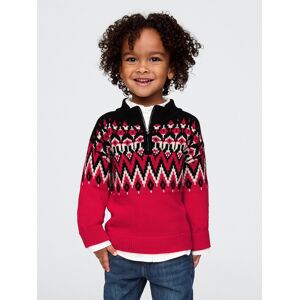 Gap Baby Sweater Fair Isle - Boys Červená 18-24m Gap Baby Sweater Fair Isle - Boys Červená 18-24m