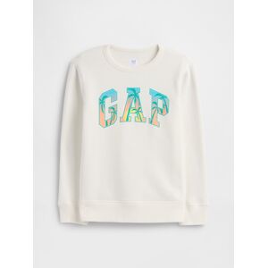 Gap Children'S Sweatshirt With Logo - Boys Krémová L Gap Children'S Sweatshirt With Logo - Boys Krémová L