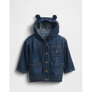 Detská Denim Bunda Gap Ultrasoft - Chlapčenská Modrá 6-12m Detská Denim Bunda Gap Ultrasoft - Chlapčenská Modrá 6-12m