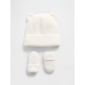 GAP Detský Set Čiapka A Rukavice Cashsoft Biela 6-12m GAP Detský Set Čiapka A Rukavice Cashsoft Biela 6-12m