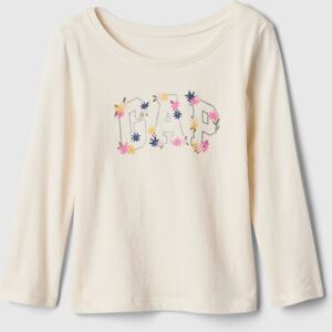 Gap Baby Cotton T-Shirt - Girls Krémová 3yrs Gap Baby Cotton T-Shirt - Girls Krémová 3yrs