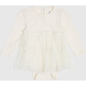 Krémové Dievčenské Body So Sukničkou Gap Biela 18-24m Krémové Dievčenské Body So Sukničkou Gap Biela 18-24m