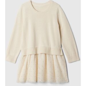 Gap Baby Sweater Dress 2in1 - Girls Krémová 2yrs Gap Baby Sweater Dress 2in1 - Girls Krémová 2yrs
