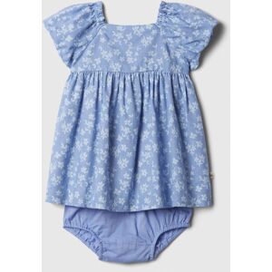 Svetlomodré Dievčenské Kvetované Body So Sukničkou S Prímesou Ľanu Gap Svetlomodrá 18-24m Svetlomodré Dievčenské Kvetované Body So Sukničkou S Prímesou Ľanu Gap Svetlomodrá 18-24m