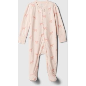 Ružový Dievčenský Vzorovaný Baby Overal Gap Krémová 3-6m Ružový Dievčenský Vzorovaný Baby Overal Gap Krémová 3-6m