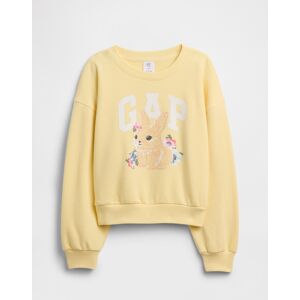 Gap Oversize Mikina S Logom Pre Dievčatá Biela Xxl Gap Oversize Mikina S Logom Pre Dievčatá Biela Xxl