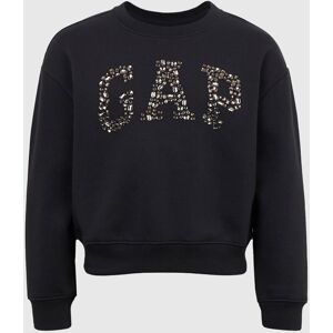 Detská Mikina Gap S Logom - Dievčatá Čierna L Detská Mikina Gap S Logom - Dievčatá Čierna L