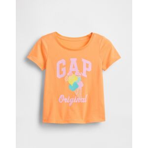 Gap Baby T-Shirt With Logo - Girls Oranžová 5yrs Gap Baby T-Shirt With Logo - Girls Oranžová 5yrs