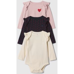 Gap Baby Bodysuit, 3 Pcs - Girls Krémová 0-3m Gap Baby Bodysuit, 3 Pcs - Girls Krémová 0-3m