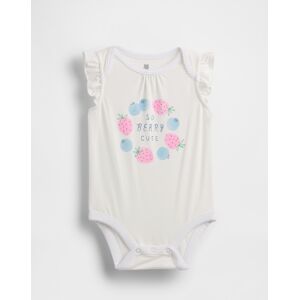 Gap Detské Bodysuit S Potlačou Biela 0-3m Gap Detské Bodysuit S Potlačou Biela 0-3m