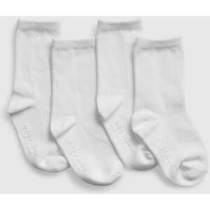 Gap Detské Vysoké Ponožky, 4 Páry - Chlapci Biela 2-3 Y Gap Detské Vysoké Ponožky, 4 Páry - Chlapci Biela 2-3 Y
