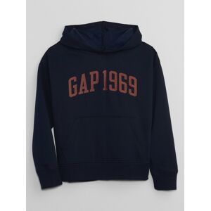 Tmavomodrá Chlapčenská Mikina S Kapucňou Gap Čierna S Tmavomodrá Chlapčenská Mikina S Kapucňou Gap Čierna S