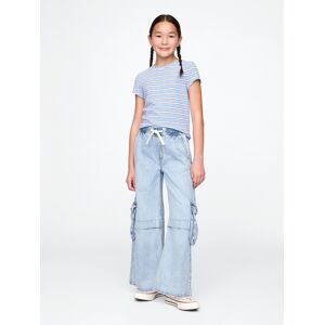 Gap Children'S Jeans Baggy Cargo Ultrasoft - Girls Svetlomodrá S Gap Children'S Jeans Baggy Cargo Ultrasoft - Girls Svetlomodrá S