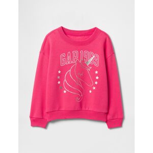 Gap Baby Sweatshirt With Logo - Girls Červená 2yrs Gap Baby Sweatshirt With Logo - Girls Červená 2yrs