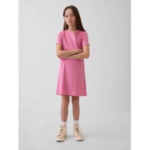 Gap Dievčenské Rebrované Šaty S Logom Ružová Xl Gap Dievčenské Rebrované Šaty S Logom Ružová Xl