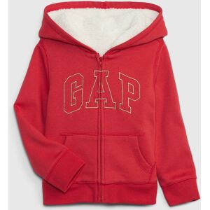 Červená Dievčenská Zateplená Mikina Na Zips S Kapucňou Gap Červená 2yrs Červená Dievčenská Zateplená Mikina Na Zips S Kapucňou Gap Červená 2yrs