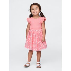 Gap Baby Dress With Tulle Skirt - Girls Ružová 18-24m Gap Baby Dress With Tulle Skirt - Girls Ružová 18-24m