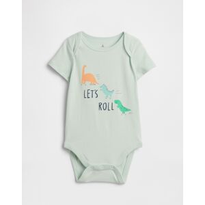 Gap Detské Body S Potlačou Svetlozelená 18-24m Gap Detské Body S Potlačou Svetlozelená 18-24m