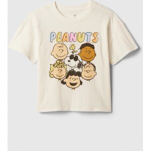 Krémové Detské Tričko S Motívom Gap & Peanuts Snoopy Biela Xs Krémové Detské Tričko S Motívom Gap & Peanuts Snoopy Biela Xs