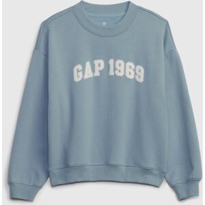 Svetlomodrá Detská Mikina S Nápisom Gap 1969 Šedá L Svetlomodrá Detská Mikina S Nápisom Gap 1969 Šedá L