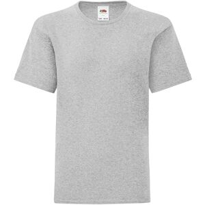 Grey Children'S T-Shirt In Combed Cotton Fruit Of The Loom Šedá 7-8 Y Grey Children'S T-Shirt In Combed Cotton Fruit Of The Loom Šedá 7-8 Y