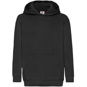 Black Children'S Sweatshirt Classic Kangaroo Fruit Of The Loom Čierna 146-152 Black Children'S Sweatshirt Classic Kangaroo Fruit Of The Loom Čierna 146-152