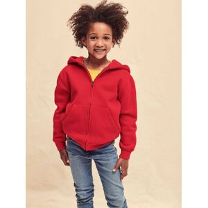 Red Kids Hoodie Zip Through Hooded Sweat Fruit Of The Loom Fuchsiová 9-10 Y Red Kids Hoodie Zip Through Hooded Sweat Fruit Of The Loom Fuchsiová 9-10 Y