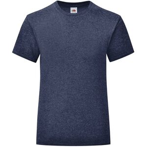 Navy Girls' T-Shirt Iconic Fruit Of The Loom Modrá 146-152 Navy Girls' T-Shirt Iconic Fruit Of The Loom Modrá 146-152
