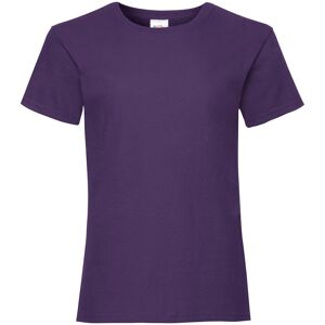 Valueweight Fruit Of The Loom Girls' T-Shirt Fialová 9-10 Y Valueweight Fruit Of The Loom Girls' T-Shirt Fialová 9-10 Y