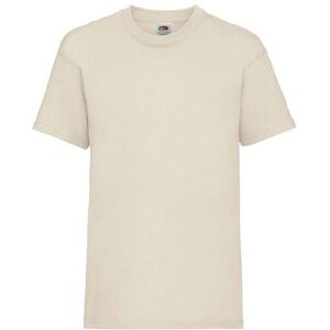 Beige Baby Cotton T-Shirt Fruit Of The Loom Krémová 5-6 Y Beige Baby Cotton T-Shirt Fruit Of The Loom Krémová 5-6 Y