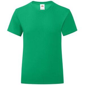Iconic Fruit Of The Loom Girls' Green T-Shirt Zelená 5-6 Y Iconic Fruit Of The Loom Girls' Green T-Shirt Zelená 5-6 Y