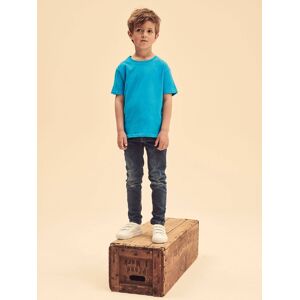 Blue Children'S T-Shirt In Combed Cotton Fruit Of The Loom Modrá 158-164 Blue Children'S T-Shirt In Combed Cotton Fruit Of The Loom Modrá 158-164