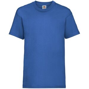 Blue Fruit Of The Loom Cotton T-Shirt Modrá 7-8 Y Blue Fruit Of The Loom Cotton T-Shirt Modrá 7-8 Y
