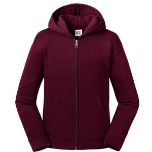 Burgundy Children'S Sweatshirt With Hood And Zipper Authentic Russell Tmavočervená 146-152 Burgundy Children'S Sweatshirt With Hood And Zipper Authentic Russell Tmavočervená 146-152