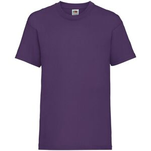 Purple Fruit Of The Loom Cotton T-Shirt Fialová 146-152 Purple Fruit Of The Loom Cotton T-Shirt Fialová 146-152