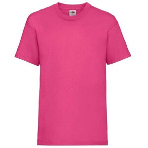 Rżóowy T-Shirt Children'S Cotton Fruit Of The Loom Fuchsiová 7-8 Y Rżóowy T-Shirt Children'S Cotton Fruit Of The Loom Fuchsiová 7-8 Y