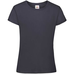 Fruit of the Loom Girls' T-Shirt Sofspun 610150 100% Cotton 160g/165g Šedá 5-6 Y Fruit of the Loom Girls' T-Shirt Sofspun 610150 100% Cotton 160g/165g Šedá 5-6 Y