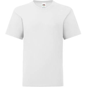 White Children'S T-Shirt In Combed Cotton Fruit Of The Loom Šedá 146-152 White Children'S T-Shirt In Combed Cotton Fruit Of The Loom Šedá 146-152