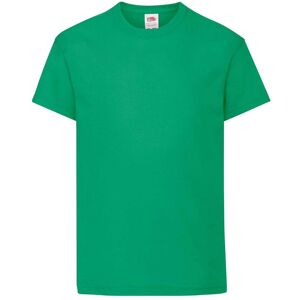 Green T-Shirt For Children Original Fruit Of The Loom Zelená 146-152 Green T-Shirt For Children Original Fruit Of The Loom Zelená 146-152