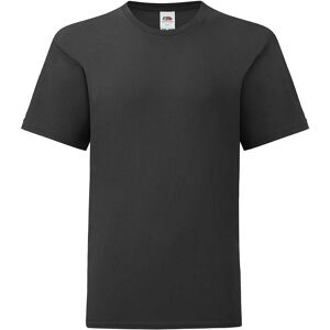 Black Children'S T-Shirt In Combed Cotton Fruit Of The Loom Šedá 7-8 Y Black Children'S T-Shirt In Combed Cotton Fruit Of The Loom Šedá 7-8 Y