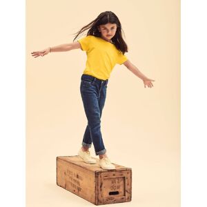Yellow Girls' T-Shirt Iconic Fruit Of The Loom Oranžová 5-6 Y Yellow Girls' T-Shirt Iconic Fruit Of The Loom Oranžová 5-6 Y