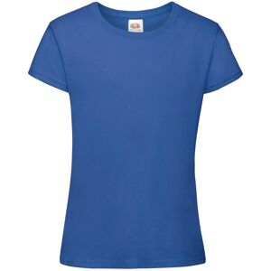 Fruit of the Loom Girls' T-Shirt Sofspun 610150 100% Cotton 160g/165g Modrá 3-4 Y Fruit of the Loom Girls' T-Shirt Sofspun 610150 100% Cotton 160g/165g Modrá 3-4 Y