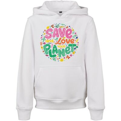 Mister Tee Kids Save And Love Hoody White Biela 5-6 Y Mister Tee Kids Save And Love Hoody White Biela 5-6 Y